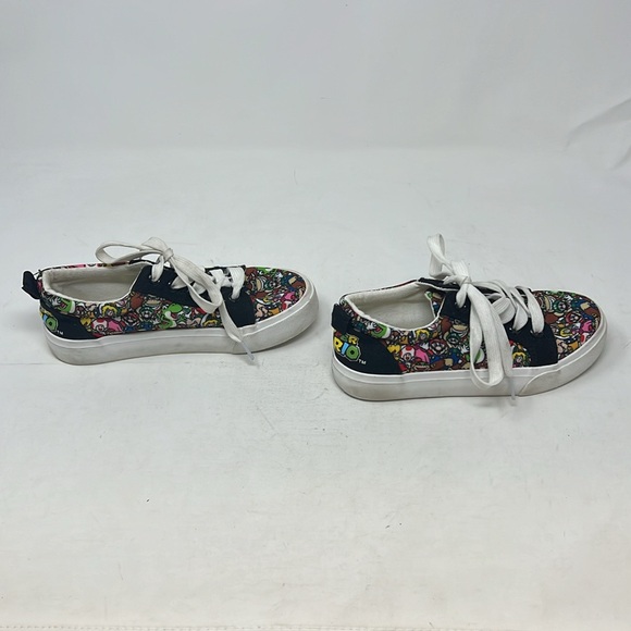 Nintendo Super Mario Bros Canvas Sneakers Size 1 Boys Ground Up 2022 Shoes - Picture 3 of 5